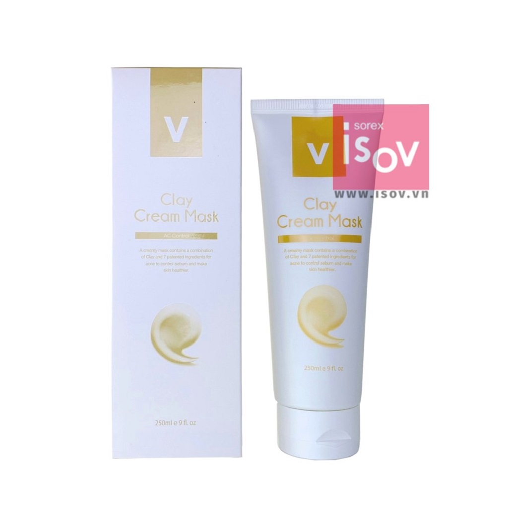 clay-cream-mask-isov-1.jpg Mặt nạ kem Clay Cream Isov trị mụn hút dầu